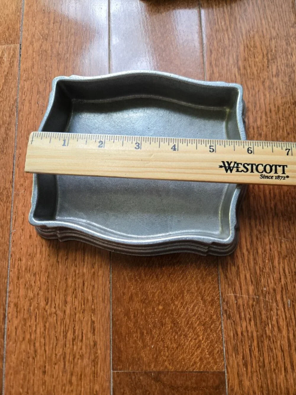 Country Ware Wilton Armetale Vintage 3-Piece Trinket Vanity Tray Set, 1976